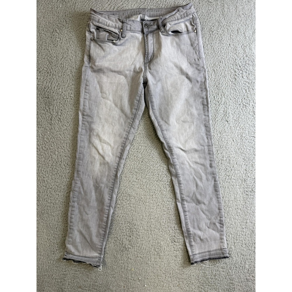 Articles of Society Jeans Womens 28 Light Gray Skinny Stretch Raw Hem 4014PLGG